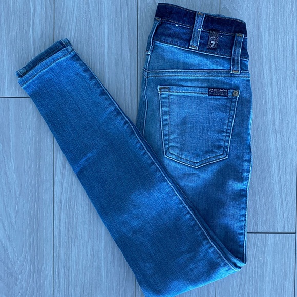 NWOT 7 For All Mankind 2-Tone Jeans - Picture 3 of 6